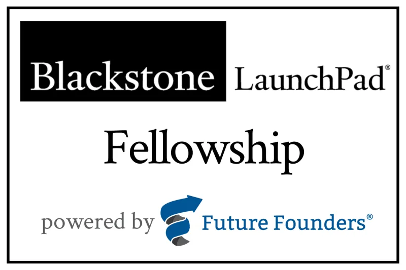 Blackstone LaunchPad Fellowship logo, powered by Future Founders.