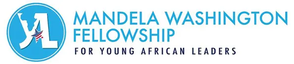 Mandela Washington Fellowship logo with blue and white colors.