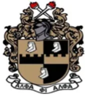 Coat of arms with knight's helmet, ornate design, and swords.