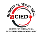 CIED logo with red and black circular design.