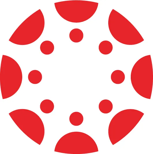 Canvas logo, red circles and arcs on a white background.