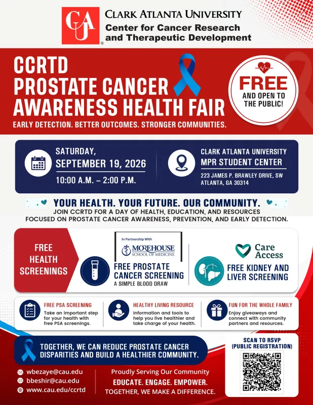 CCRTD Prostate Cancer Awareness Health Fair Flyer
