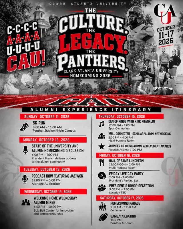 Alumni Events for Homecoming Schedule